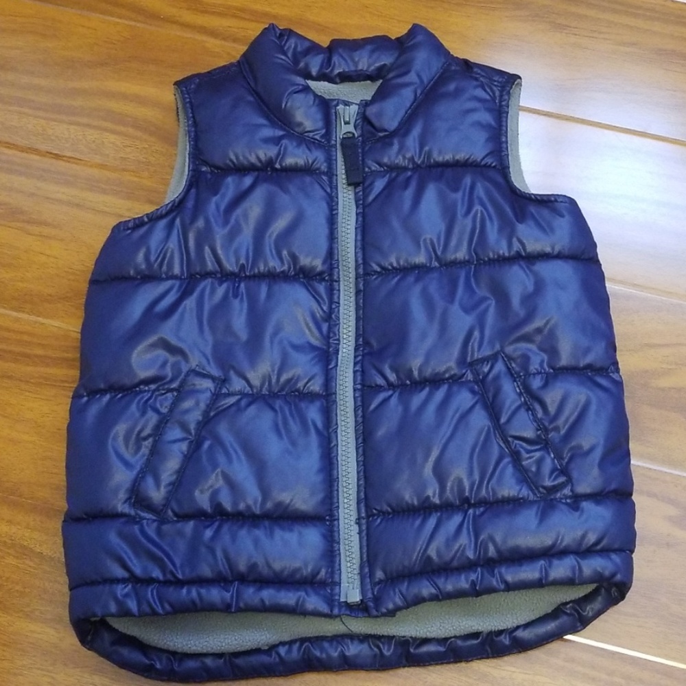 OLD NAVY  Navy Blue Puffer Vest, 3T